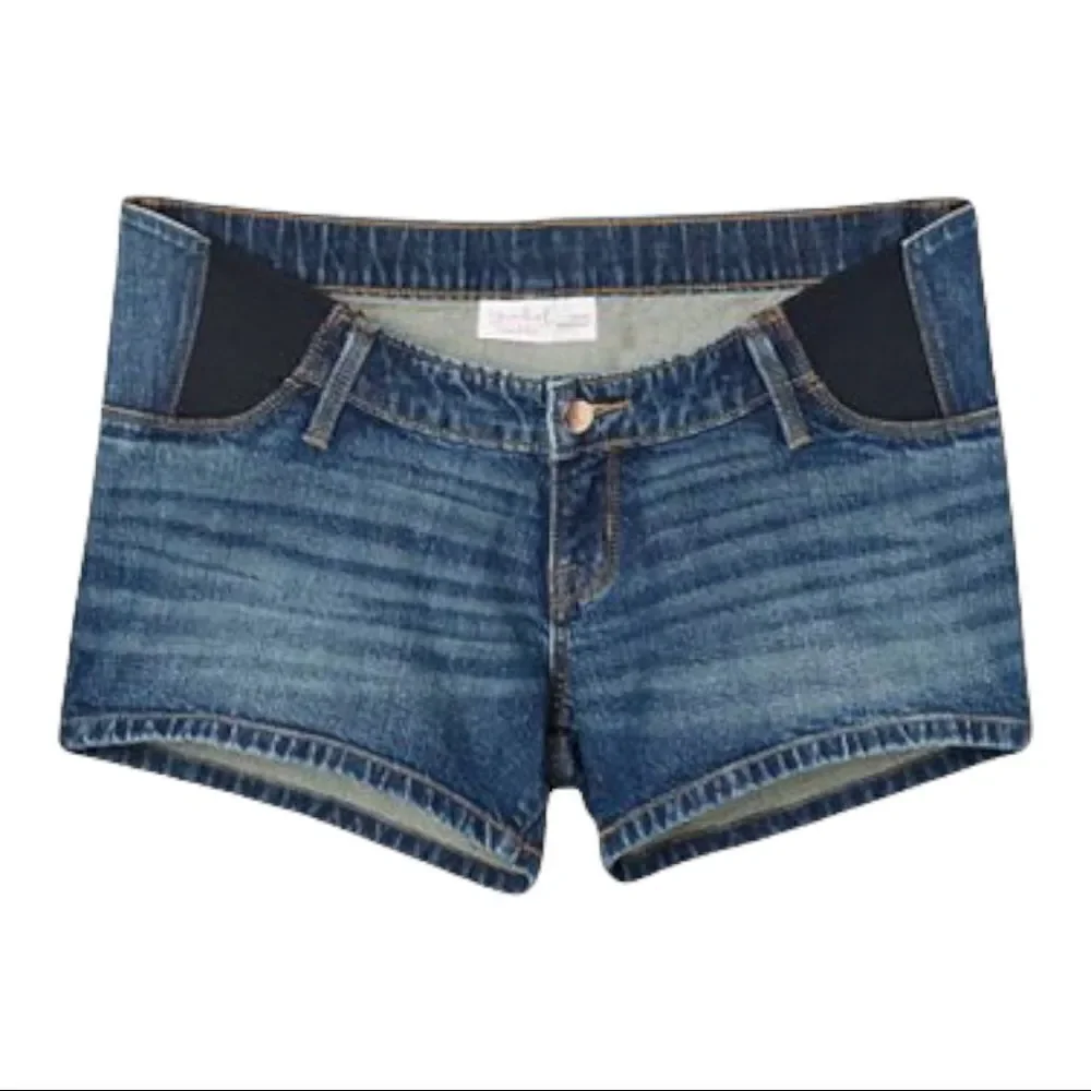 NWT Side Panel Midi Maternity Jean Shorts - Isabel Maternity by Ingrid & Isabel™